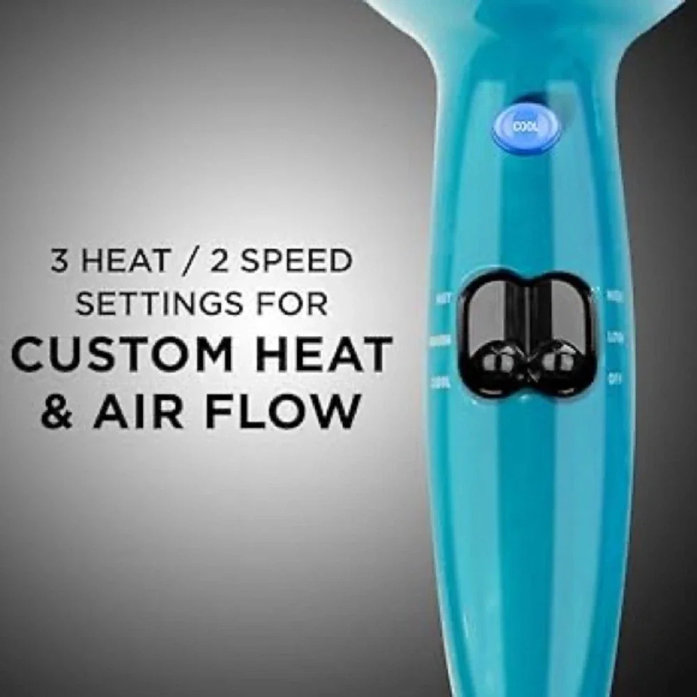 Conair 1875 Watt‎ Full-Size Pro Hair Dryer Teal Ionic Ceramic 225P